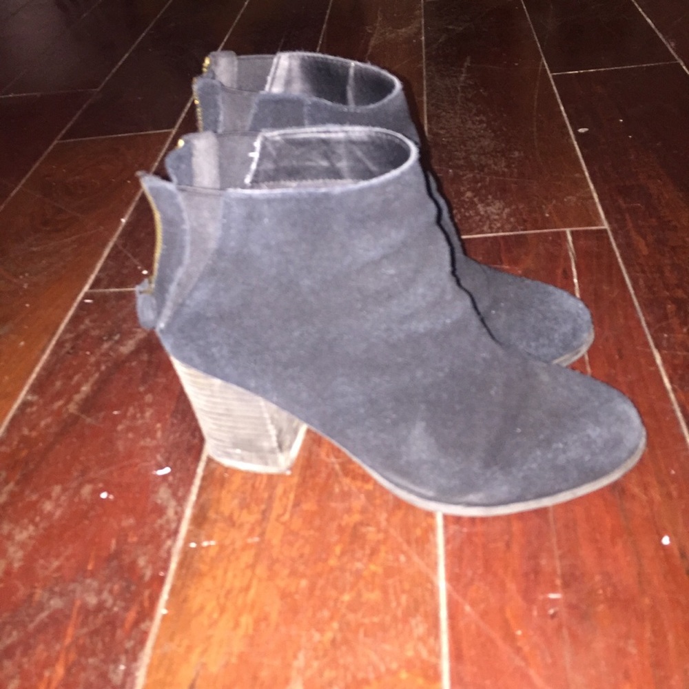 Urban outfitters black suede booties