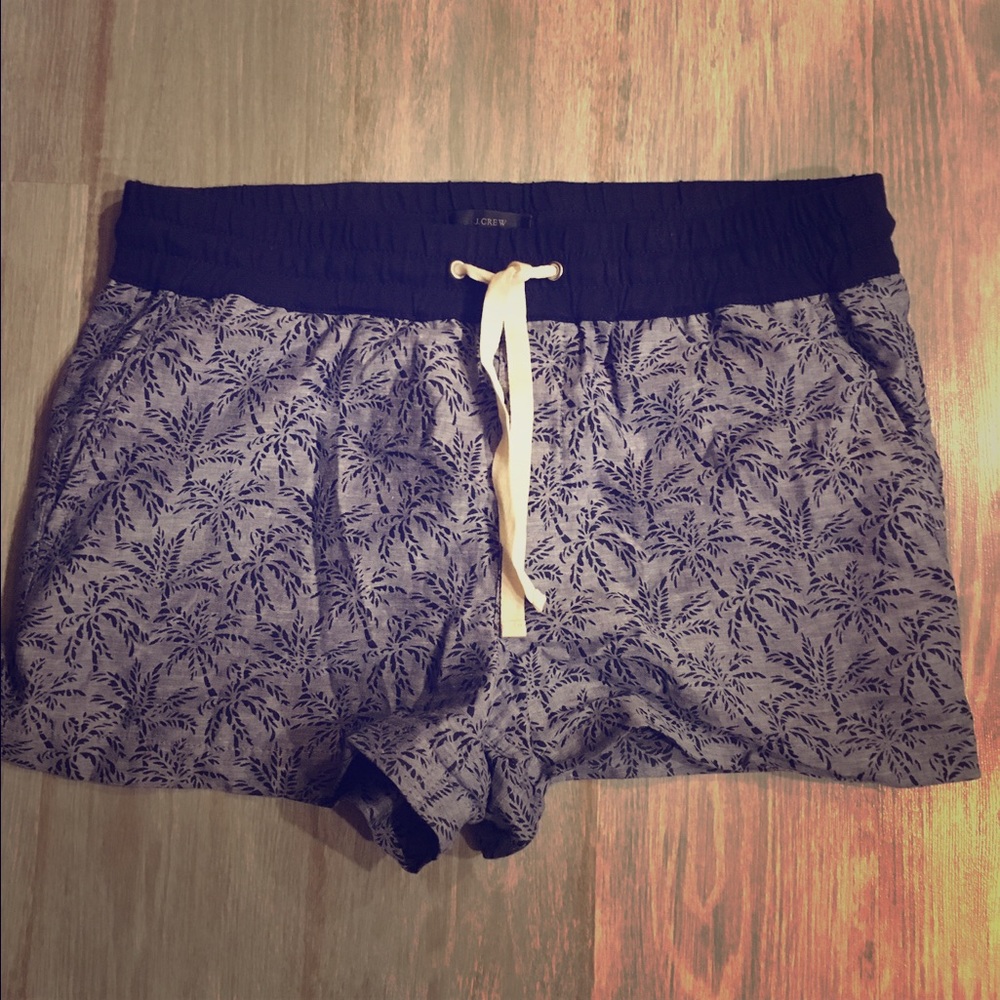 J. Crew pull-on palm tree short