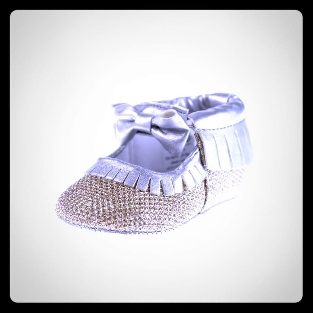 NIB Rosie Pope Glitter Fringe Mary Janes