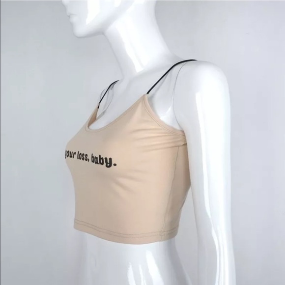 It's your loss baby tan crop top tank - Picture 6 of 8