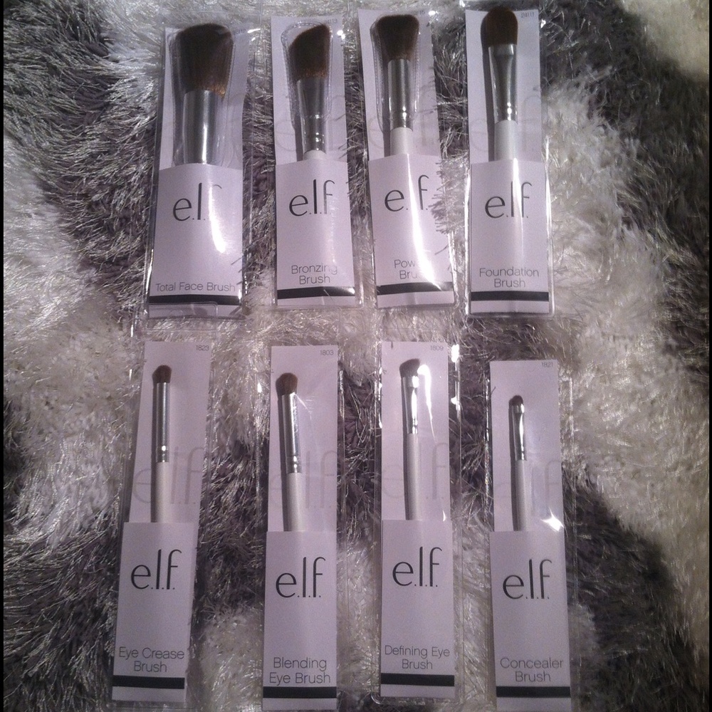 8 elf eyeshadow brushes