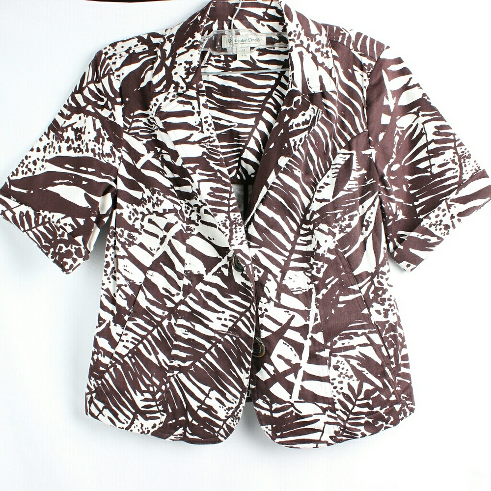 Ladies Coldwater Creek suit jacket blazer size P4