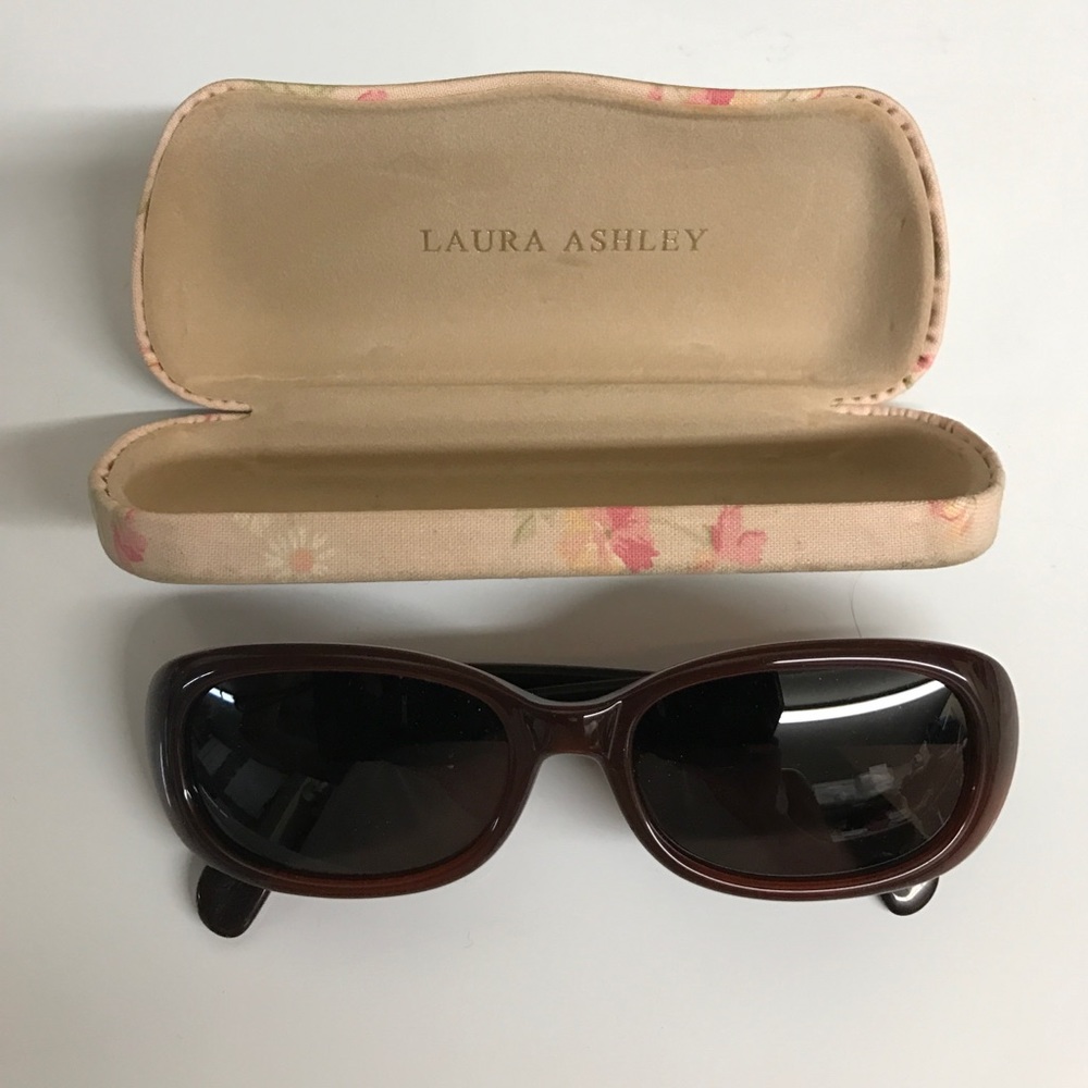 Laura Ashley sunglasses with case