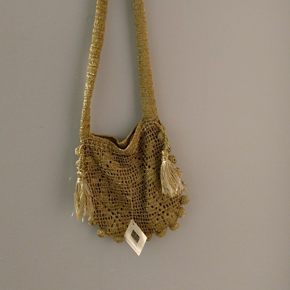 Gold shimmer small purse formal elegant