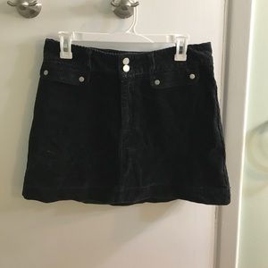 Black Corduroy Skirt
