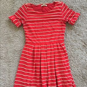 Anthropologie Red Cotton Little Dress XS