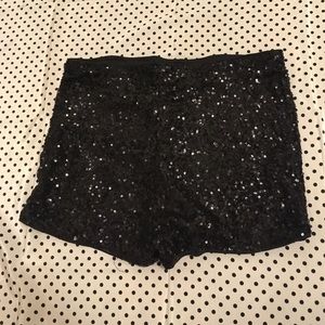Sequin shorts