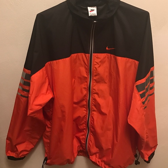 Nike orange and black windbreaker - Picture 2 of 5