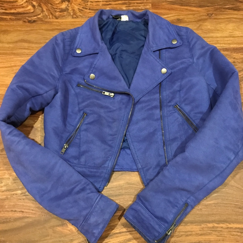Faux suede jacket