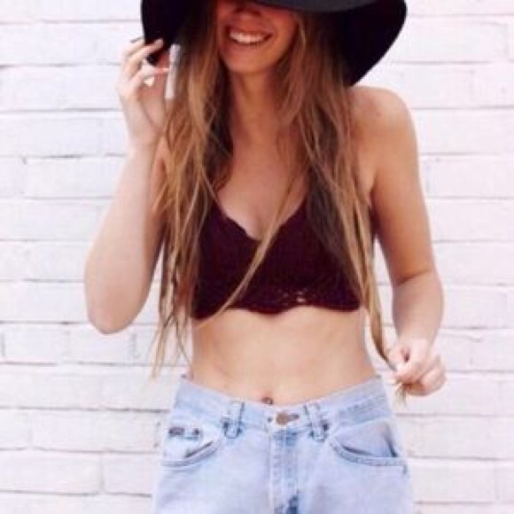 Black Knit Bralette - Picture 2 of 3