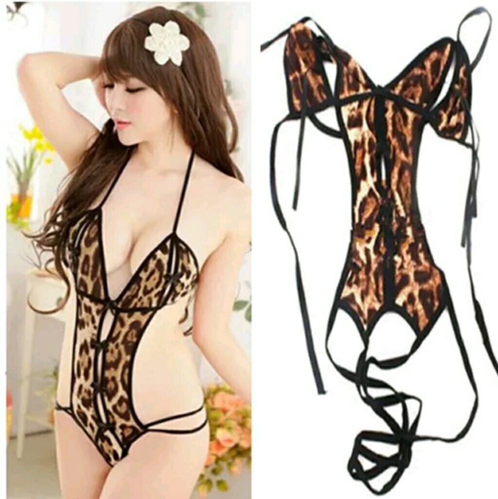 Leopard print teddy