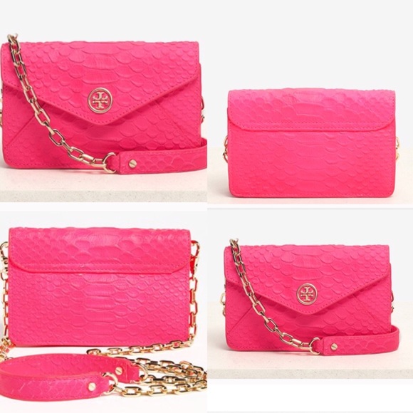 Tory Burch "Neon Snake" CrossBody Pink Purse NWT - Picture 2 of 8