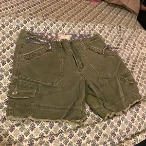 Free People shorts with floral details