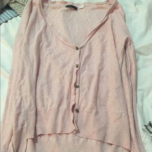 pink cardigan