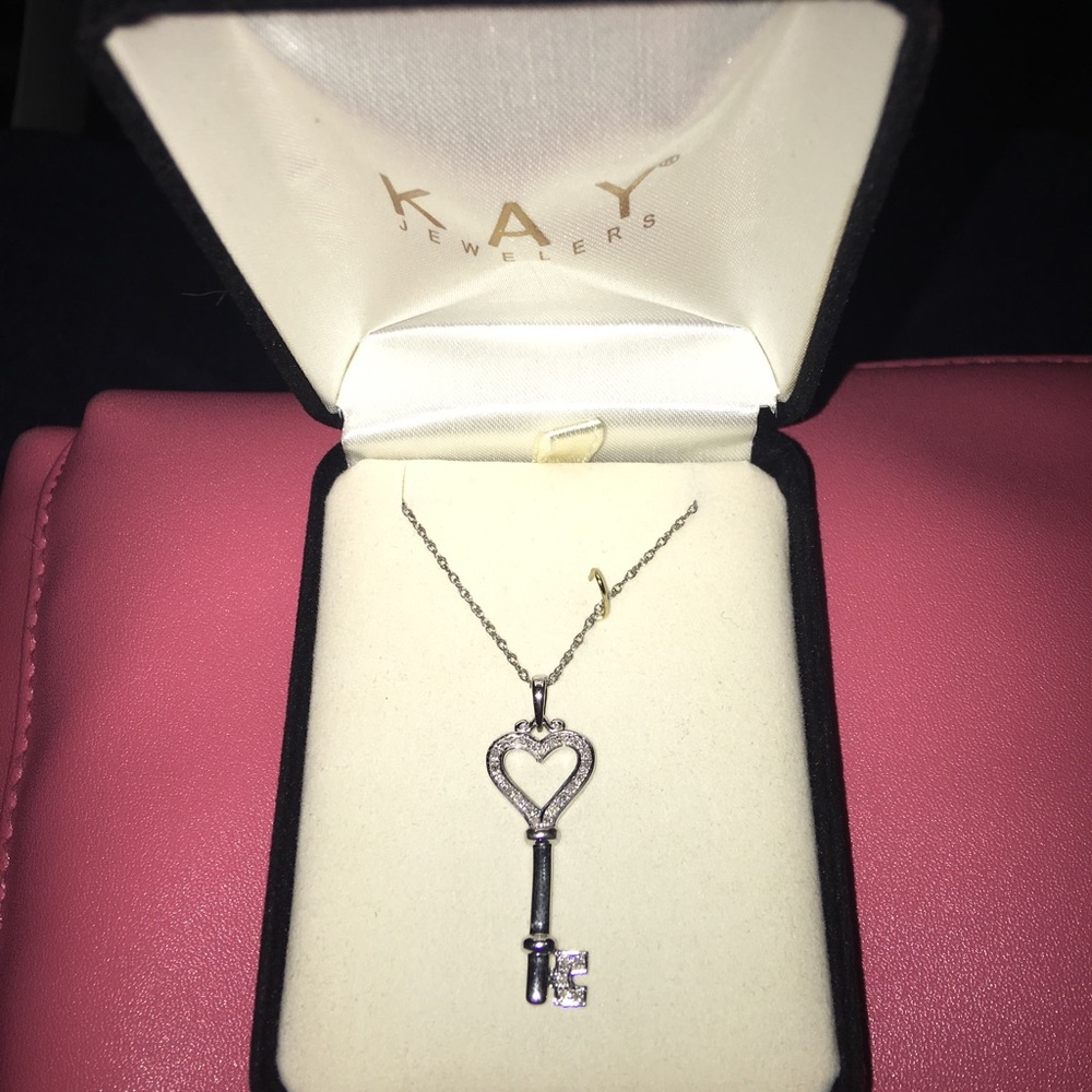 Kay Jewelers 1/15 Ct Diamond Key Necklace
