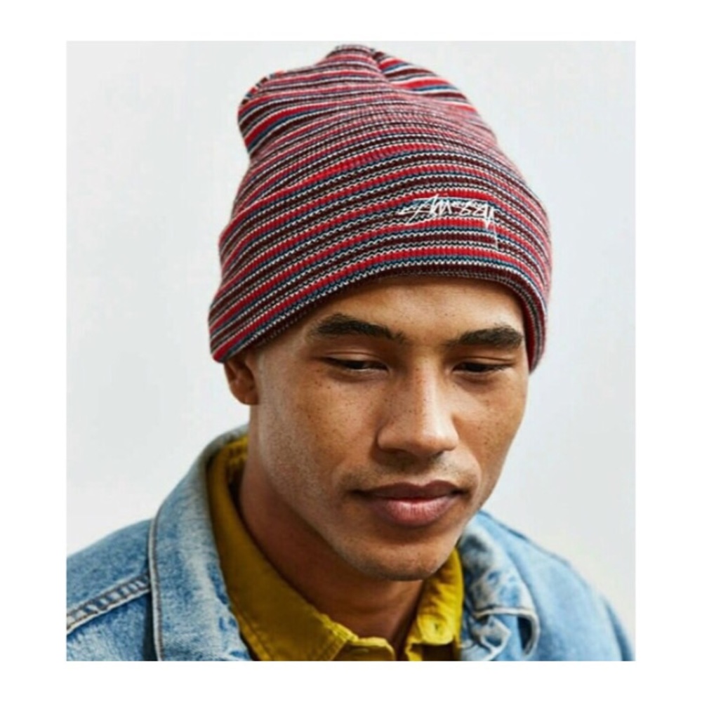 ❌SOLD!!❌ Striped beanie by Stussy