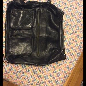 Black Moto hobo bag