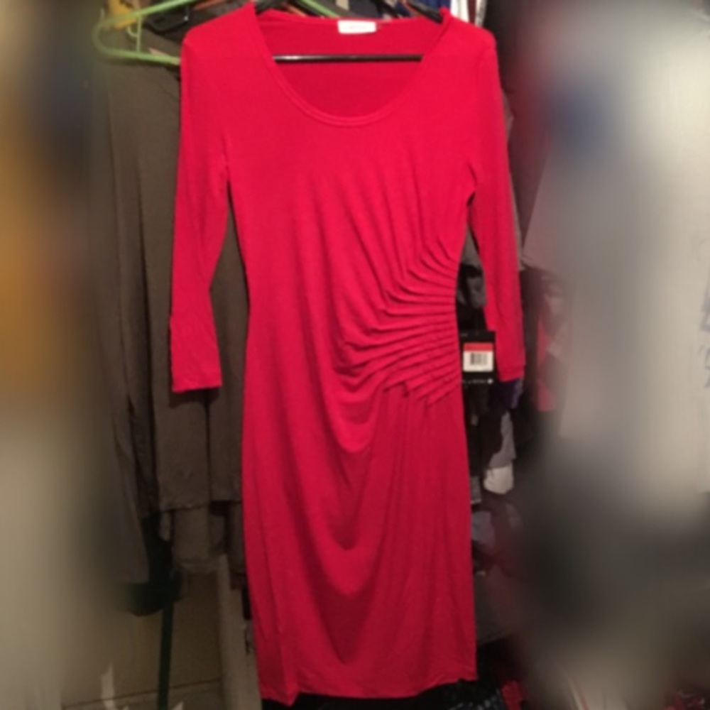 Red Calvin Klein Dress