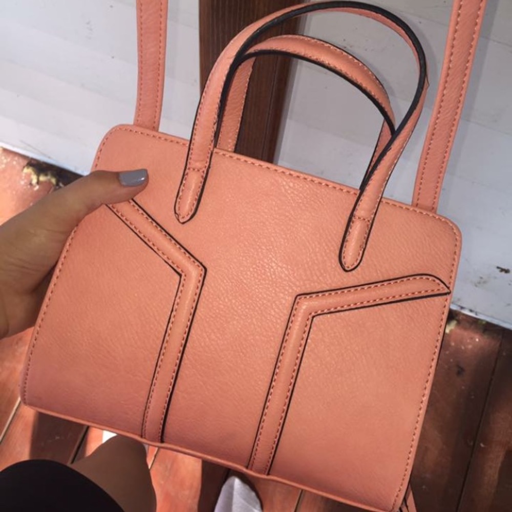 Small coral cross body
