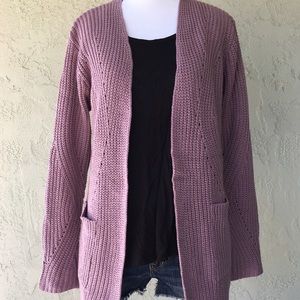 NWT Forever 21 Contemporary Mauve Sweater/Cardigan