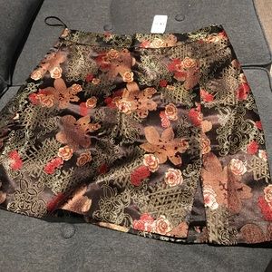 Asian Silk Style Skirt LF