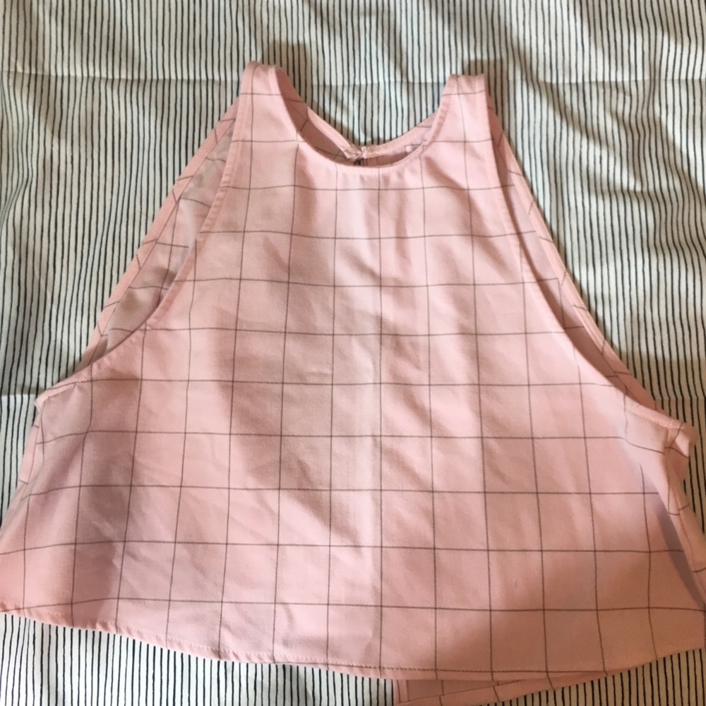 Open back crop top