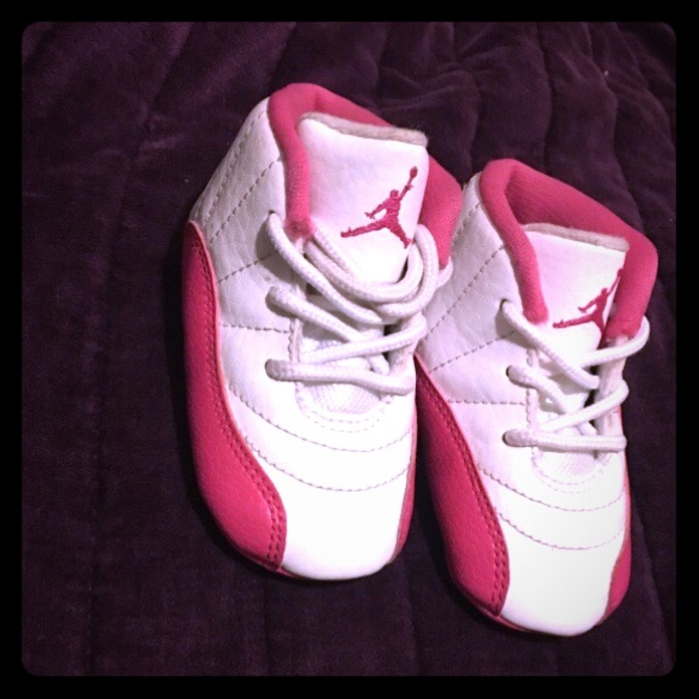 Jordan 12s (Pink&White) toddler