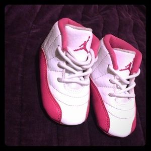 Jordan 12s (Pink&White) toddler