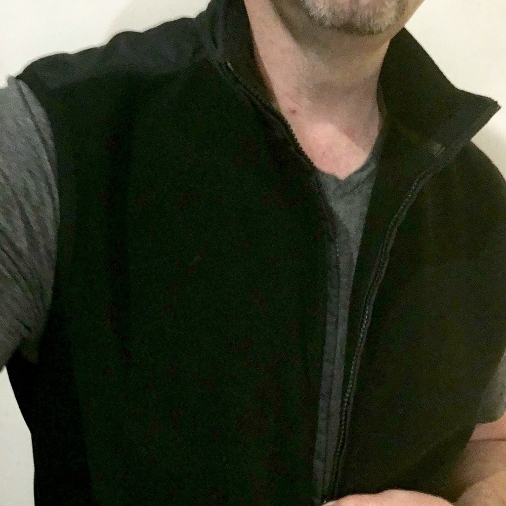 Banana Republic Men's Two Toned Fleece Zip Vest XL