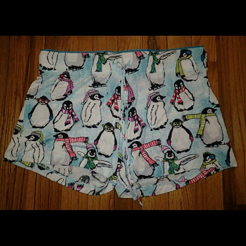 Isaac Mizrahi Penguin Sleep Shorts S - New - Picture 1 of 4