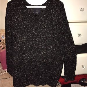 Black and gold sweater