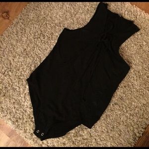 Black bodysuit lace up