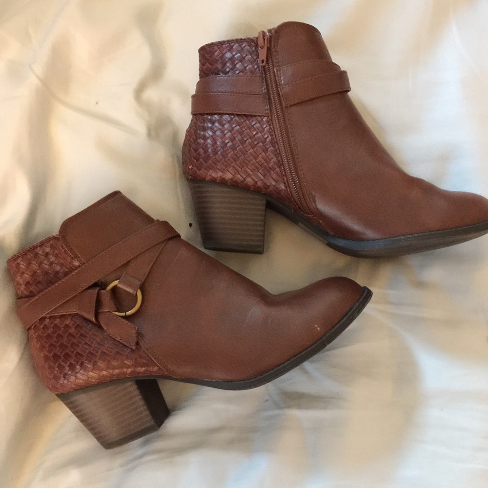 Brown ankle boots