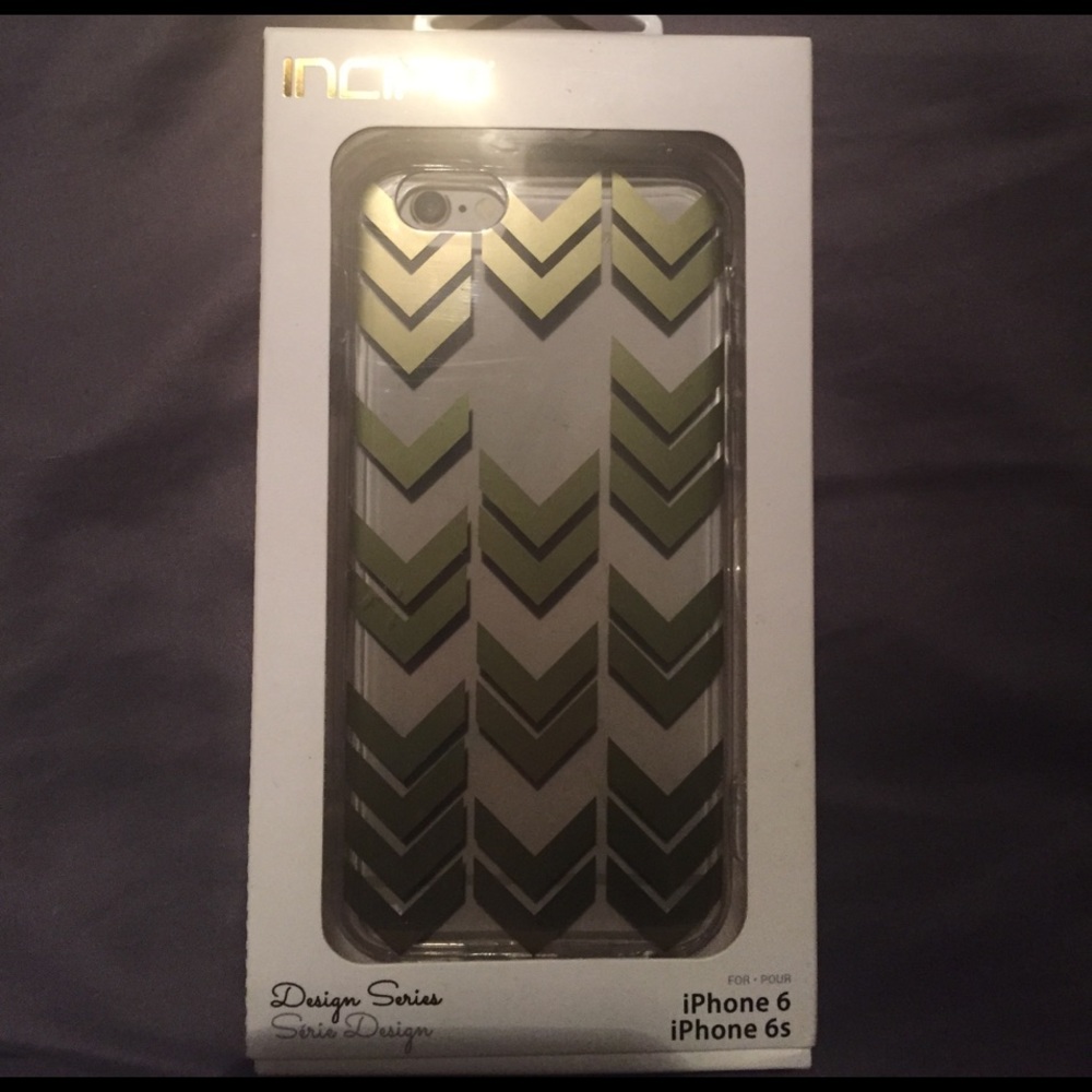 BNIB Incipio Isla Gold Chevron iPhone 6/6s Case
