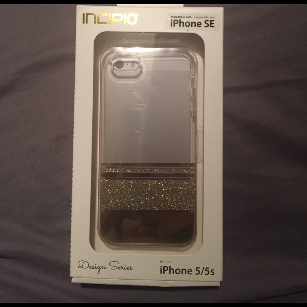 BNIB Incipio Gold Glitter iPhone 5/SE Case✨