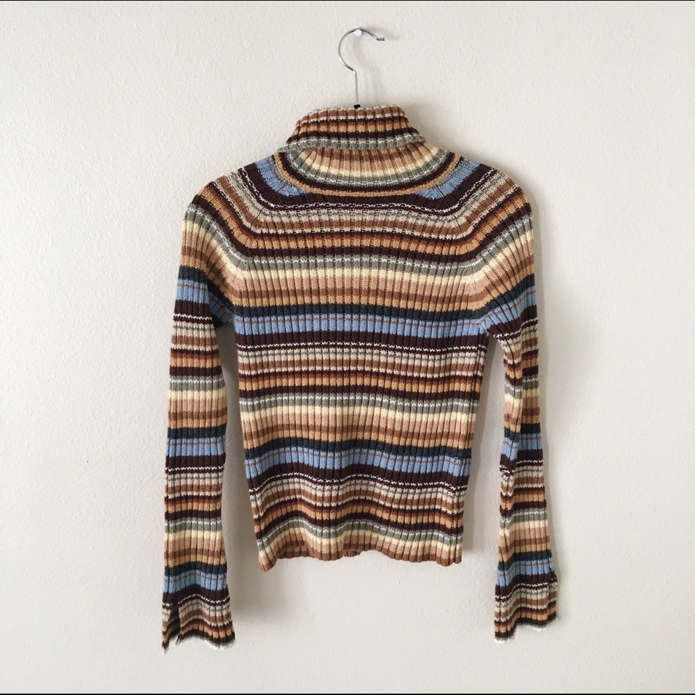 SOLD💫✨Vintage 70s striped turtleneck sweater