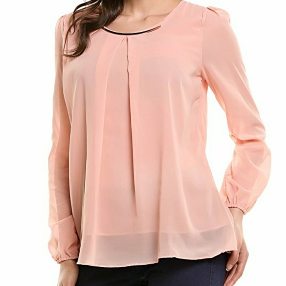 Chiffon long sleeves top - Picture 1 of 4