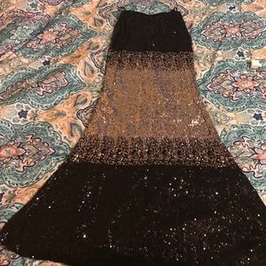 Black and silver sequin skirt. Worn once
