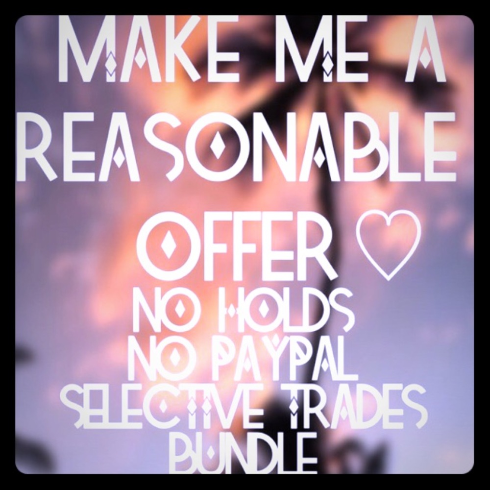 Feel free to make offers and ask questions :)