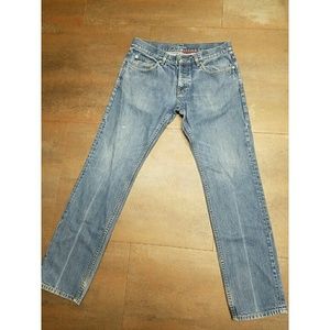 Vintage PRADA Light Wash Tapered Fit Denim Jeans