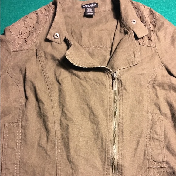 Army green crop jacket - Picture 2 of 3