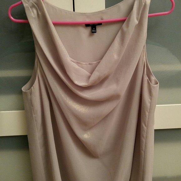 Gorgeous NWOT dusty beige sheer top size M - Picture 5 of 5