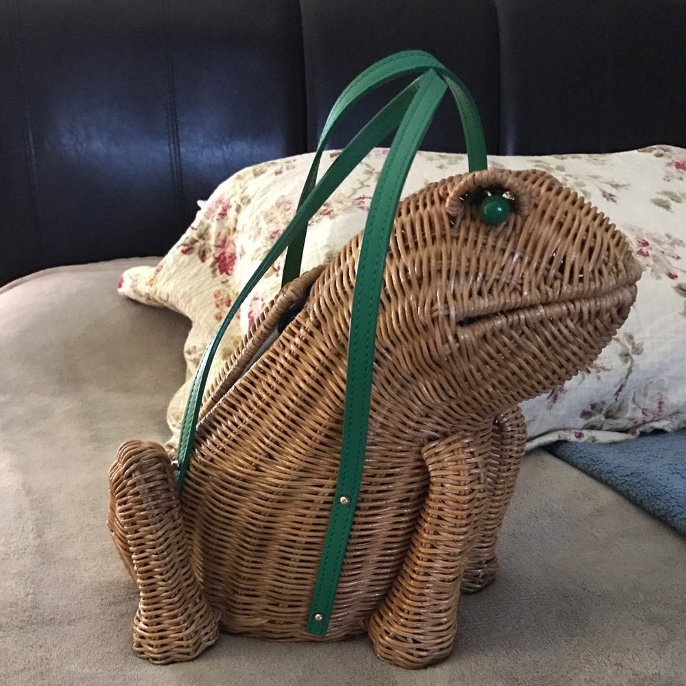 Kate spade wicker frog