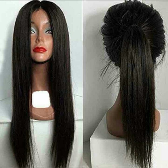 Human Hair Blend Lacefront Wig 22-26 inches!! main image 4