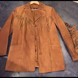 Vintage Leather Fringe jacket