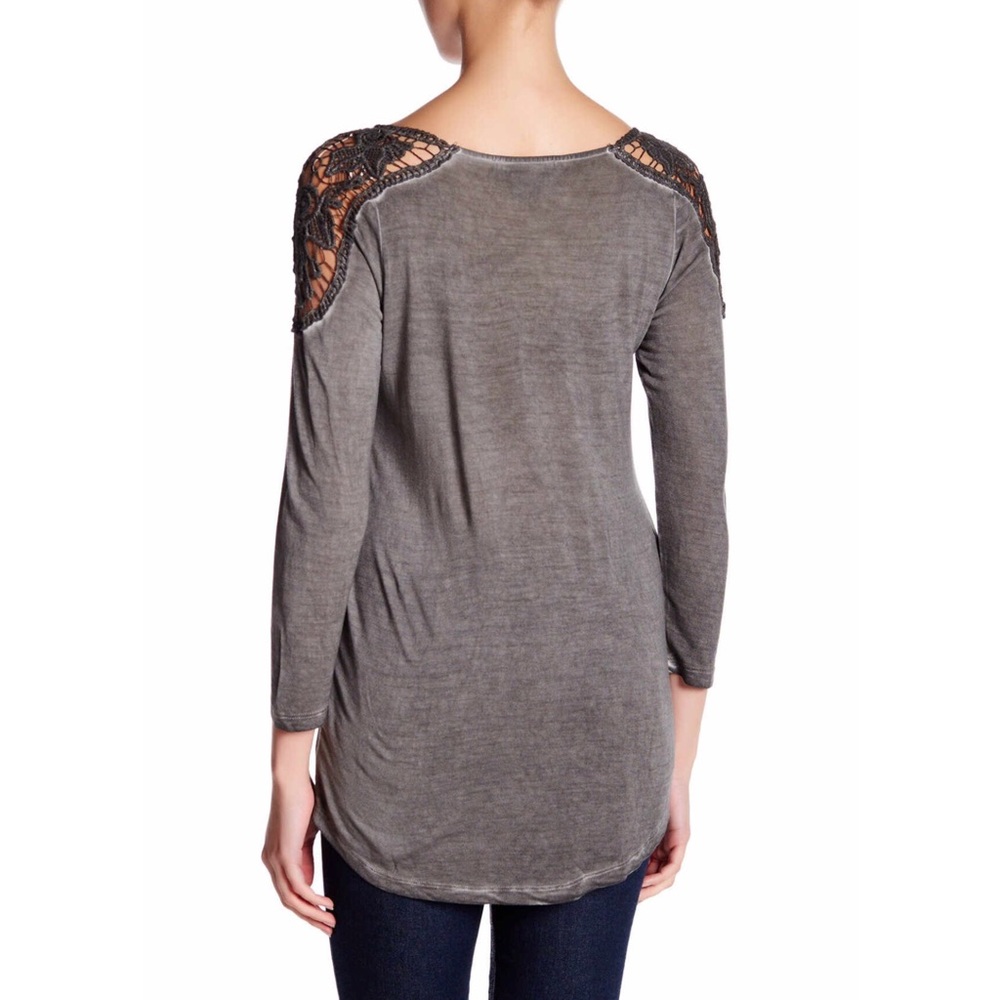 Lace Shoulder Top - Picture 3 of 3