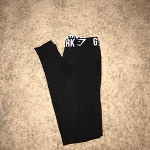 Black/White Gym shark leggings