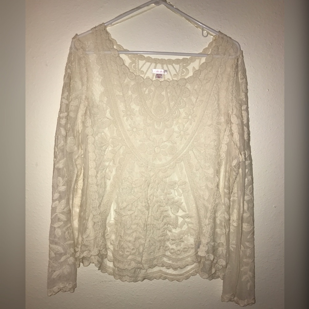 Laced long sleeve shirt