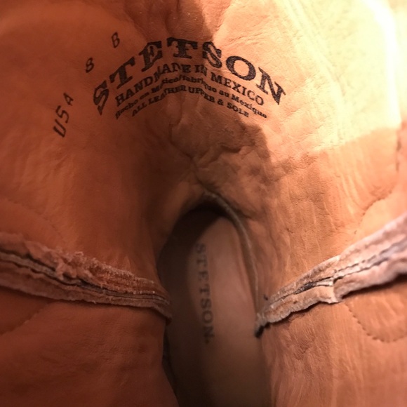Stetson boots, very beautiful. Run big, marked 8B - Picture 4 of 4