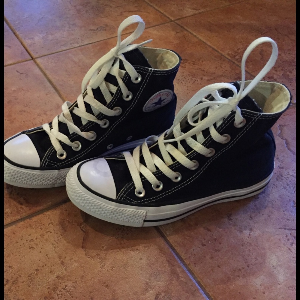 High top black All-Star Converse